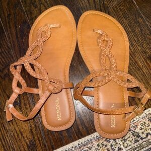 Merona Women's Brown Braided Sandals